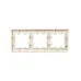 BRITE Рамка 3 поста РУ-3-2-БрП стекло персиковый матовый IEK