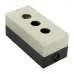 Корпус КП103 пластиковый 3 кнопки белый EKF