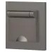 Розетка Intro Accent 6-203-09 2P+E Schuko с крышкой, 16А-250В, IP20, СУ, AL/CU, титан