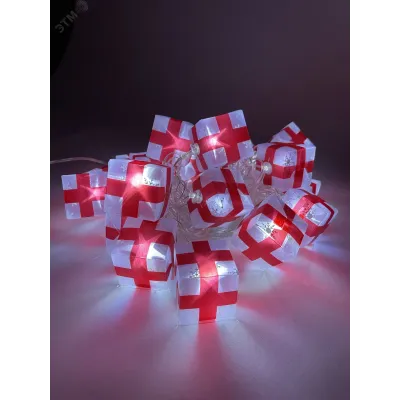 ENIN-3P ЭРА Гирлянда LED Нить Подарки 3 м холодный свет, 220V, IP20 (24/192)