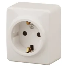 11-2204-02 ЭРА Розетка 2P+E Schuko со шторками, 16A-250В, IP20, ОУ, Эра Эксперт, сл.кость (16/160/3200)