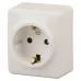 11-2204-02 ЭРА Розетка 2P+E Schuko со шторками, 16A-250В, IP20, ОУ, Эра Эксперт, сл.кость (16/160/3200)