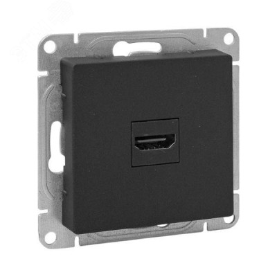 Эпика Механизм розетки HDMI черный EKF