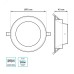 Светильник Gauss Elementary Downlight круг 7,5W 620lm 4000K 185-250V IP54 95*45 белый LED 1/40