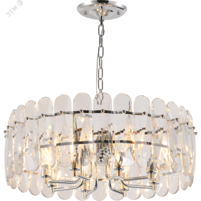 Люстра Rivoli Jade 1045-308 8 х Е14 40 Вт хрусталь