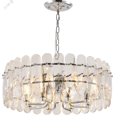 Люстра Rivoli Jade 1045-308 8 х Е14 40 Вт хрусталь