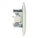 Валенсия розетка RJ-45+RJ11 2-местная белая