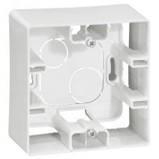 Коробка для накладного монтажа 1-местная белый ETIKA