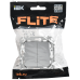 FLITE Выключатель 2-клавишный 10А ВС12-1-0-ФлА алюминий IEK