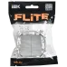 FLITE Выключатель 2-клавишный 10А ВС12-1-0-ФлА алюминий IEK