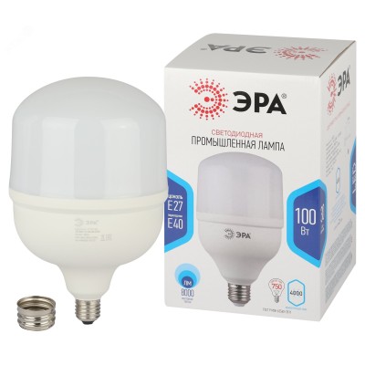 Лампа светодиодная ЭРА STD LED POWER T160-100W-4000-E27/E40 Е27 / Е40 100Вт колокол нейтральный белый свет