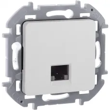 Розетка компьютерная RJ45 категория 5Е UTP белый INSPIRIA