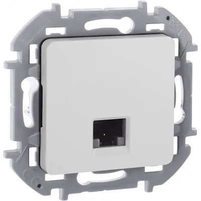 Розетка компьютерная RJ45 категория 5Е UTP белый INSPIRIA