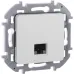 Розетка компьютерная RJ45 категория 5Е UTP белый INSPIRIA
