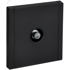 FORTE&PIANO Розетка TV проходная FP129M металл черный IEK