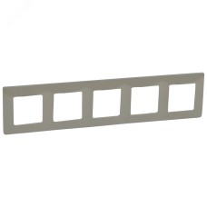 Рамка 5-местная светлая галька ETIKA