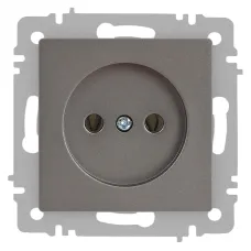 Розетка Intro Accent 6-201-09 2P, 16А-250В, IP20, СУ, титан
