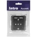 Розетка Intro Accent 6-410-05 , P+E Schuko со шторками, 16А-250В + 2хUSB, IP20, СУ, антрацит