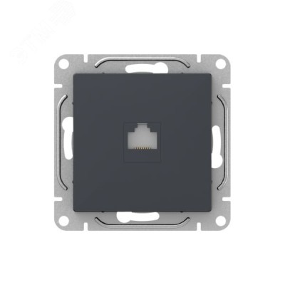 Механизм розетки RJ45 (cat5)  графит Эпика EKF