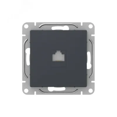 Механизм розетки RJ45 (cat6), графит Эпика EKF