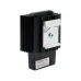 Обогреватель в чёрном алюминиевом корпусе 25 Вт, 110…240 В AC/DC