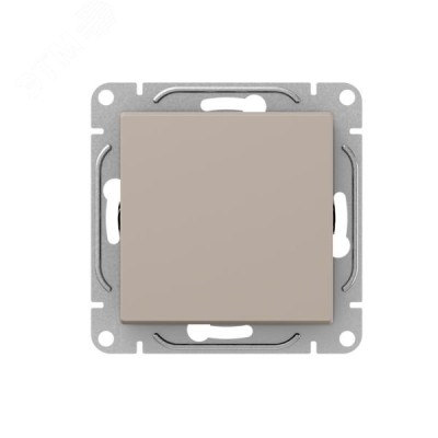 Механизм выключателя. одноклавишный. кнопочный. кремовый Эпика EKF