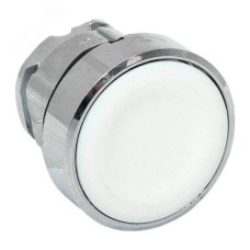 Исполнительный механизм кнопки XB4 белый плоский возвратный без фиксации, без подсветки IP65