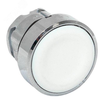 Исполнительный механизм кнопки XB4 белый плоский возвратный без фиксации, без подсветки IP65