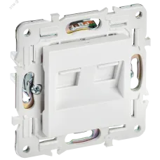 SKANDY Розетка компьютерная двойная RJ45 кат.6 SK-K04W арктический белый IEK