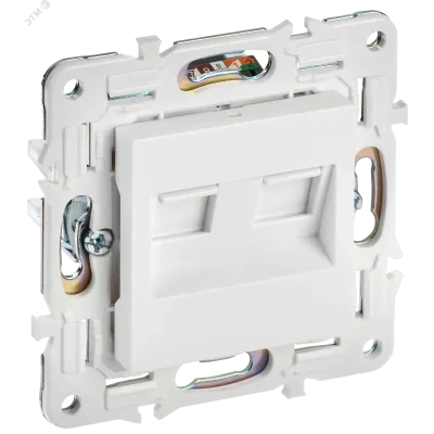 SKANDY Розетка компьютерная двойная RJ45 кат.6 SK-K04W арктический белый IEK