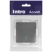 Выключатель Intro Accent 6-102-07 с подсветкой, 10А-250В, IP20, СУ, AL/CU, графит