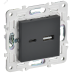 SKANDY Розетка USB A+C 18Вт SK-R13G графит IEK