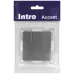 Выключатель Intro Accent 6-106-07 тройной, 10А-250В, IP20, СУ, AL/CU, графит