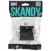 SKANDY Розетка с заземлением без защитных шторок 16А SK-R05T титан IEK