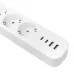 Удлинитель LUX 5 гнезд 2USB 2,4А+2type-C 3 метра 1,5мм2