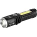 Фонарь светодиодный UA-403 универсальный аккумуляторный 5 Вт LED + 3 Вт COB оптический Zoom 4 режима USB type C