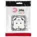 Розетка ЭРА Серия 12 12-4109-01М , 2P+E 16A-250В, штор. с 2xUSB 5В-3А, белый матовый