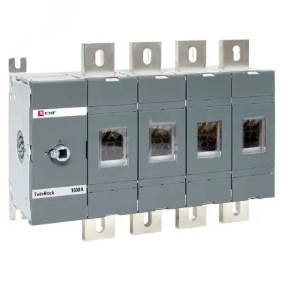 Рубильник 1600A 4P без рукоятки управления Twin block