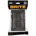 BRITE Розетка 2-местная с заземлением с защитными шторками плоская 16А в сборе РСшПл12-3-БрТБ темная бронза IEK