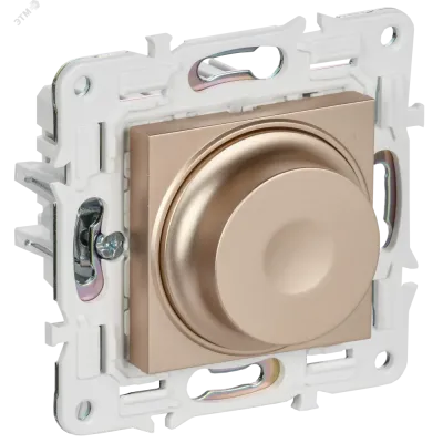 SKANDY Светорегулятор поворотный 600Вт SK-D01Sa песочный IEK