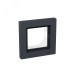 Рамка 1-местная IP44  графит.  пластик Эпика EKF