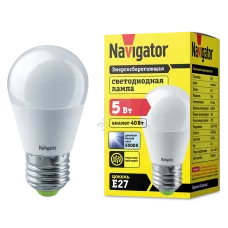 Лампа светодиодная LED 5вт Е27 дневной шар