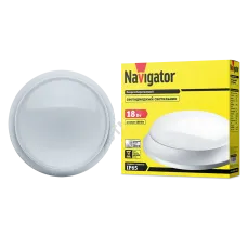 Светильник Navigator 80 823 NBL-P-18-4K-WH-LED-A1 (1 час)