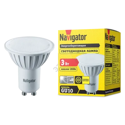 Лампа Navigator 94 128 NLL-PAR16-3-230-4K-GU10