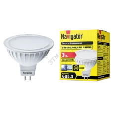 Лампа Navigator 94 381 NLL-MR16-3-230-6.5K-GU5.3