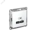 ATLASDESIGN USB РОЗЕТКА тип-C 65W высокоскор.заряд. QC, PD, механизм, БЕЛЫЙ