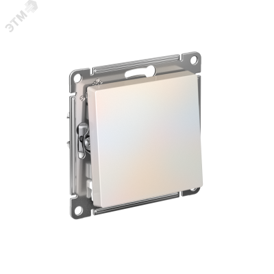 Выключатель одноклавишный ATLASDESIGN схема 1 10АХ механизм жемчуг