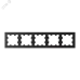 Рамка пятипостовая ATLASDESIGN универсальная карбон