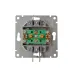 Розетка телевизионная одноместная Афина, с/у, тупиковая, 75Ом, ч/д 4-2400Мгц, слоновая кость (ivory) (еврослот)