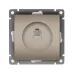 Розетка компьютерная одноместная UNIVersal серия Афина, с/у, 1А, RJ45, шампань (еврослот), механизм